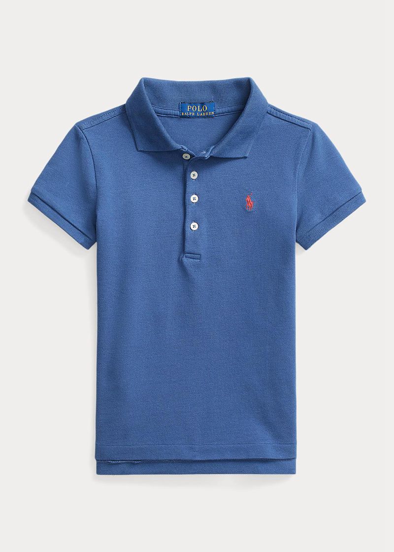 Poleras Polo Ralph Lauren Niña 1.5-6.5 Años Stretch Cotton Mesh Chile Azules DOVZK-9718